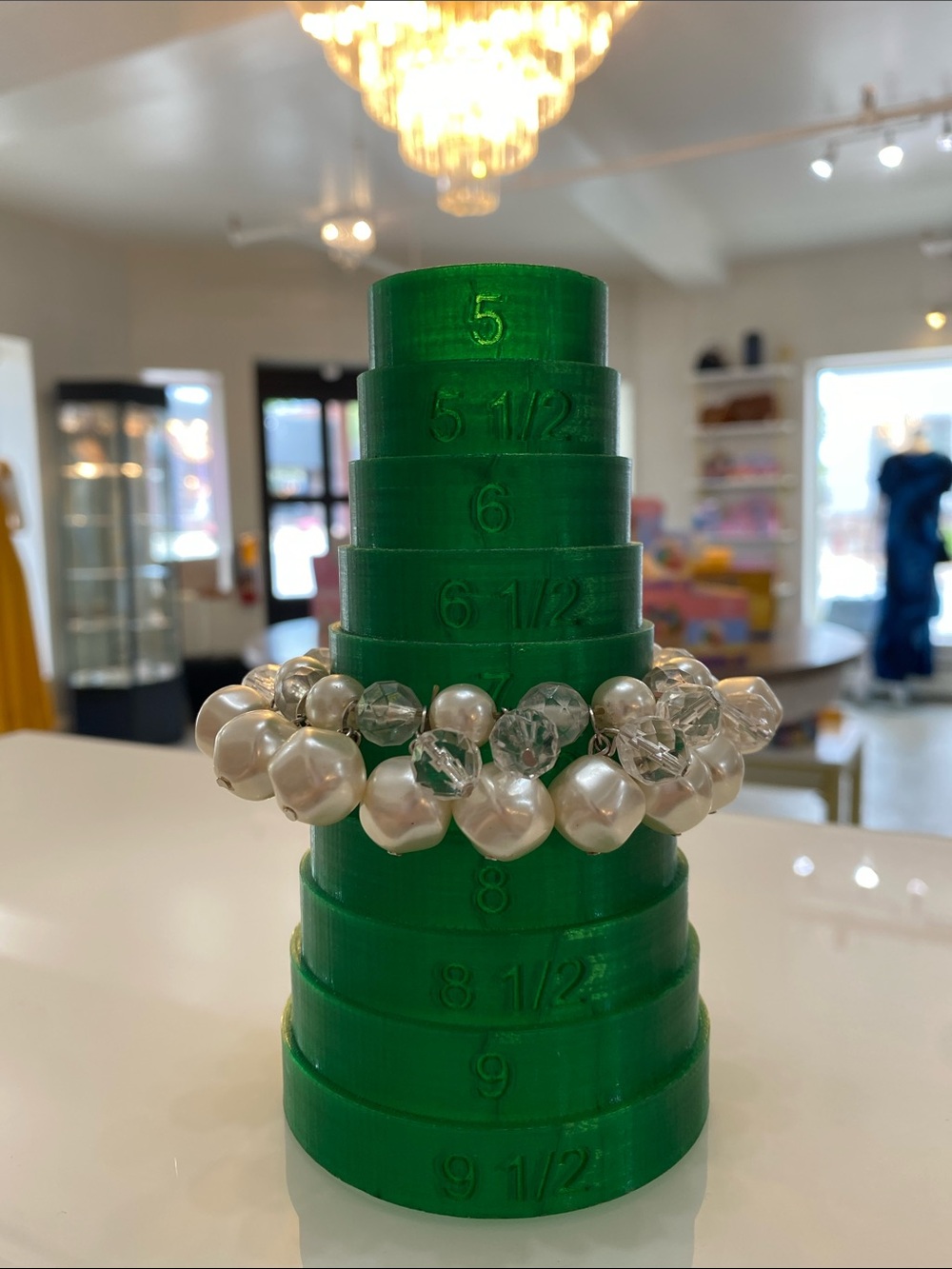 Faux pearl bracelet